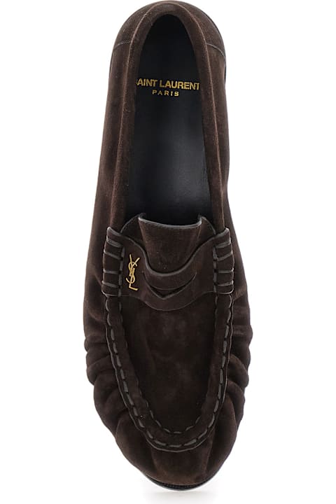 【関税＆送料込み】Saint Laurent Cassandre Mocassins Saint Laurent Men's Le Loafer 15 Cassandre Moccasin Penny