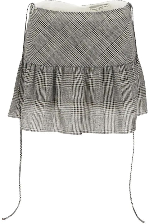 Fashion for Women Alessandra Rich Prince De Galles Mini Skirt