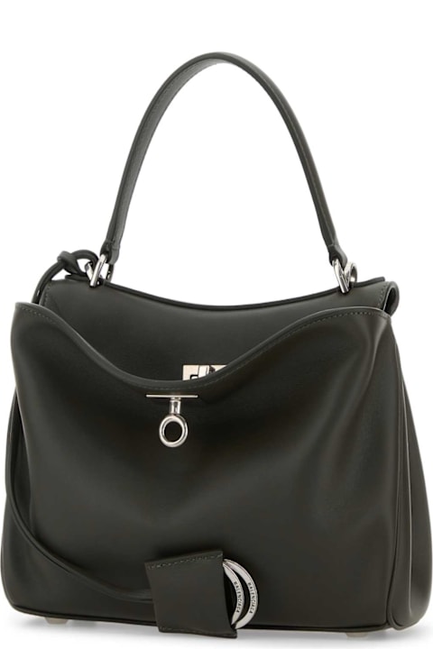 Balenciaga Dark Green Leather Mini Rodeo Handbag