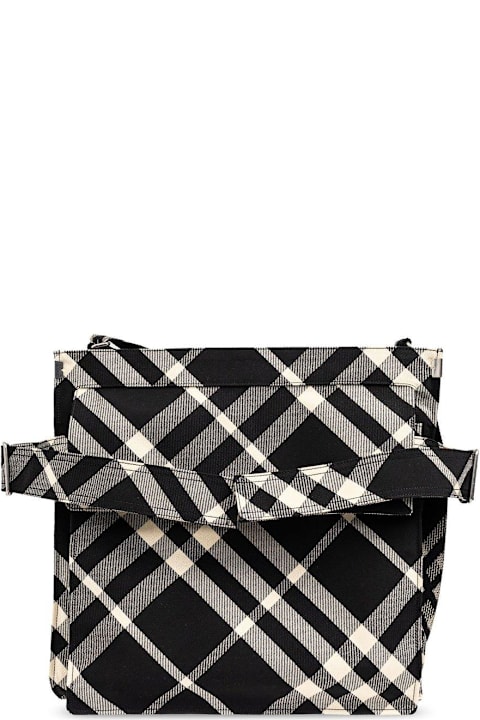 Burberry Totes for Men Burberry Medium Checked Trench Tote Bag