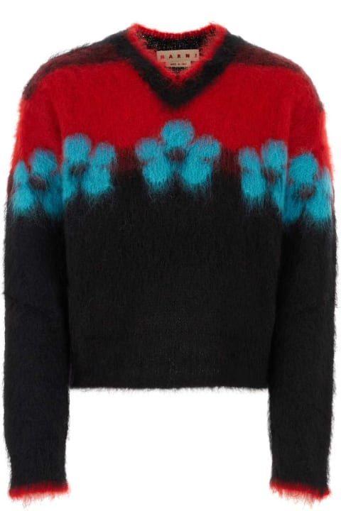 Marni Sweaters for Men Marni Black Mohair Blend Sweater