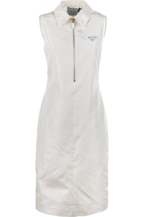 Sale for Women Prada White Faille Dress