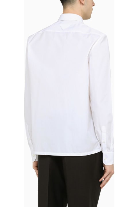 メンズ Pradaのウェア Prada Classic Poplin White Shirt