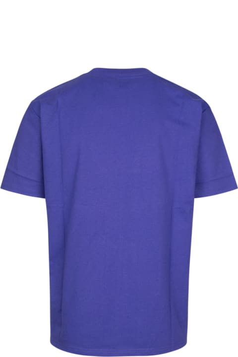 Topwear for Men Carhartt Purple Cotton S/s University Script T-shirt