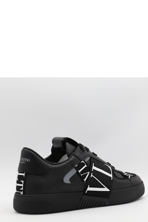Valentino Garavani Black Leather Vl7n Sneakers