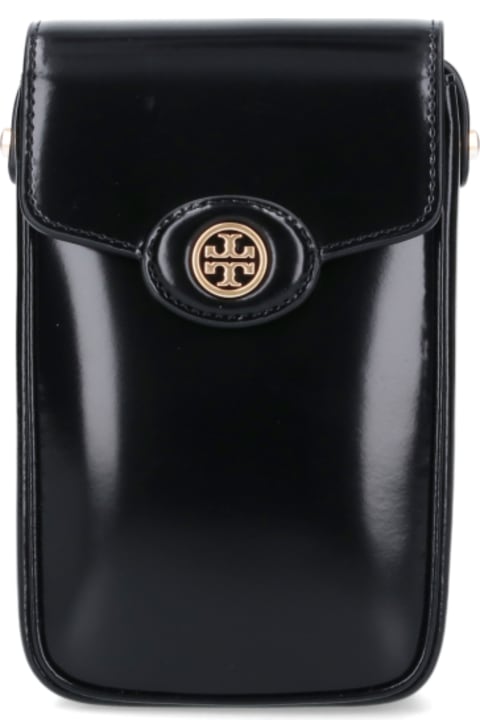 Tory Burch إكسسورات إلكترونيات لـ السيدات Tory Burch 'robinson' Shoulder Bag Smartphone Holder