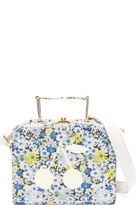 Accessories & Gifts for Baby Girls Bonpoint Aimane Valise Bag In Blue Flowers