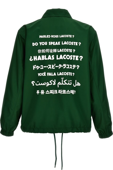 Lacoste for Men Lacoste 'do You Speak Lacoste?' Jacket