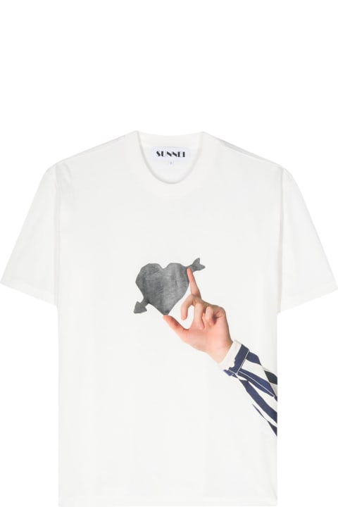 メンズ Sunneiのトップス Sunnei Classic T-shirt ``cuore Di Pietra``