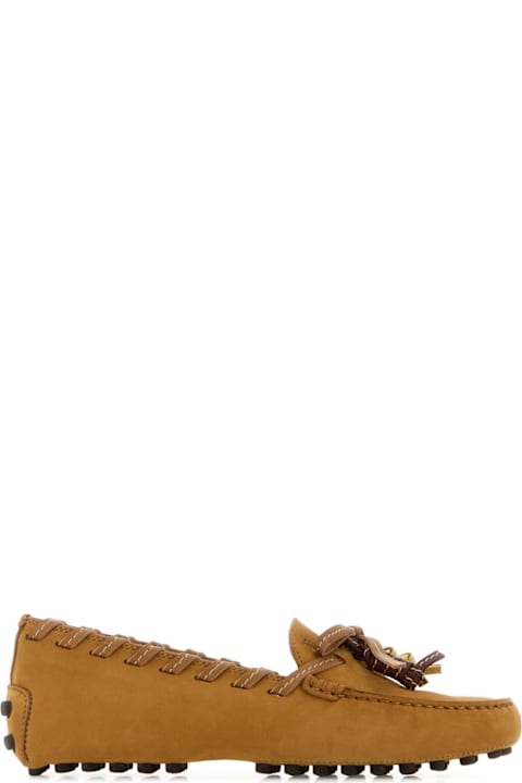 Tod's Camel Suede Loafers