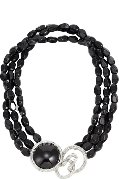 Weekend Max Mara Jewelry for Women Weekend Max Mara Black Alfredo Necklace