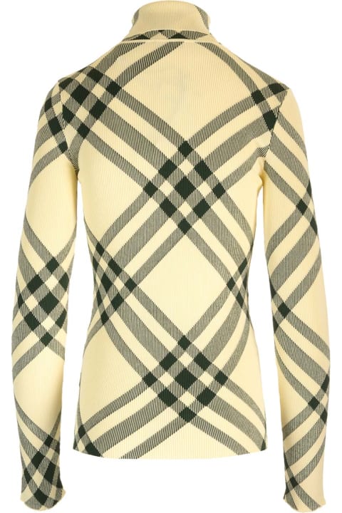 Burberry Sweaters for Women Burberry Check Print Turtleneck
