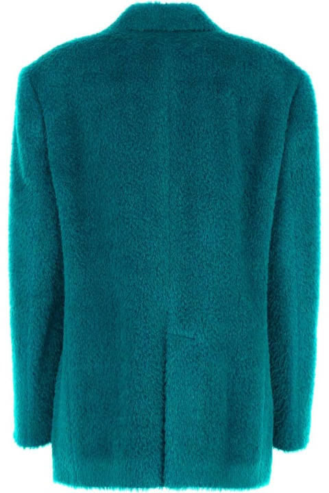 Raf Simons Coats & Jackets for Women Raf Simons Teal Green Alpaca Blend Blazer