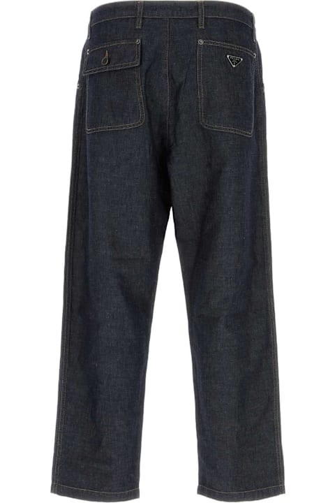 Prada for Men Prada Denim Blue Chambray Pant