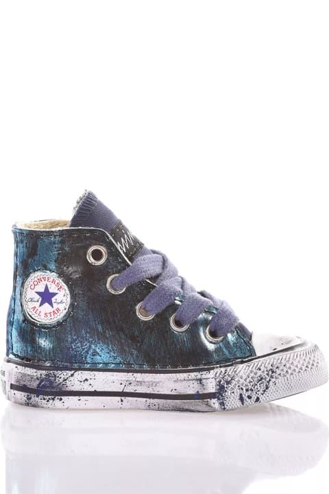 Shoes for Boys Mimanera Converse Baby Drip Blue Custom