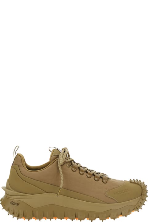 Shoes for Men Moncler Genius 'trailgrip' Beige Low Top Sneakers With Special Vibram Megagrip Tread In Nylon Man