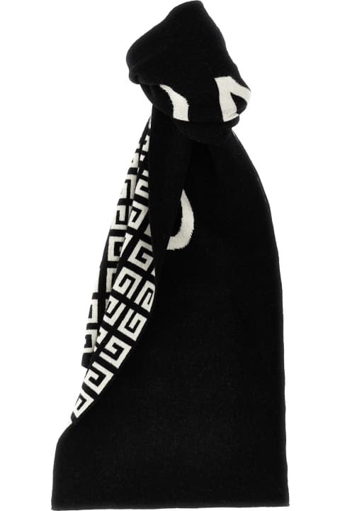 Givenchy Scarves & Wraps for Women Givenchy 4g And Logo Wool And Cashmere Scarf