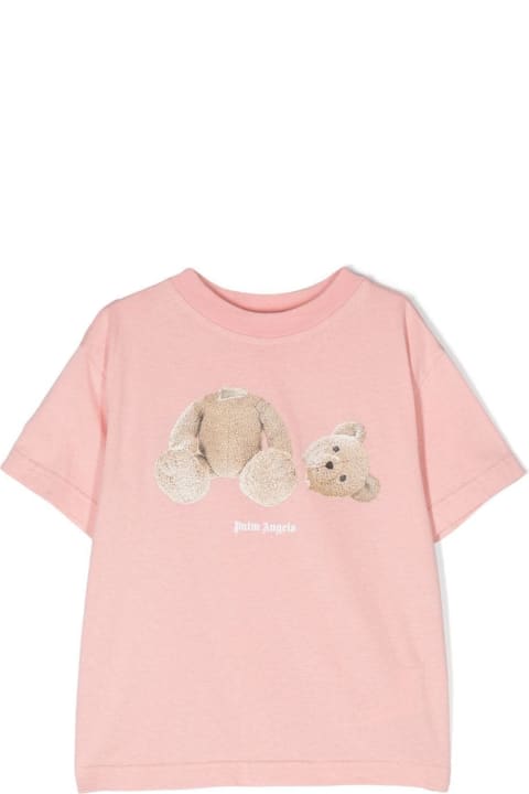 Fashion for Men Palm Angels Pink Bear T-shirt