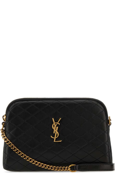 Saint Laurent Black Nappa Leather Gaby Crossbody Bag
