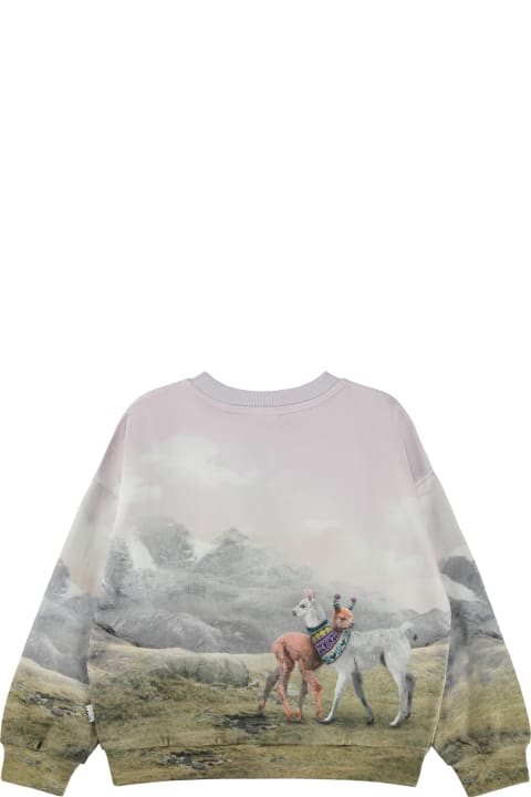 Sweaters & Sweatshirts for Girls Molo Multicolor Sweatshirt Girl Kids