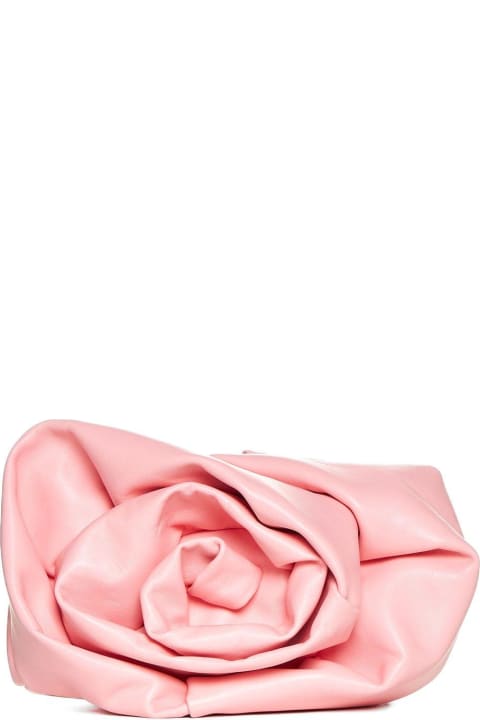 Totes for Women Burberry 3d Rose Ruched Clutch Bag