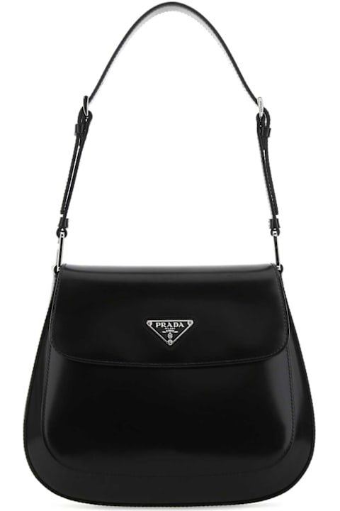 Prada Bags for Women Prada Black Leather Cleo Shoulder Bag