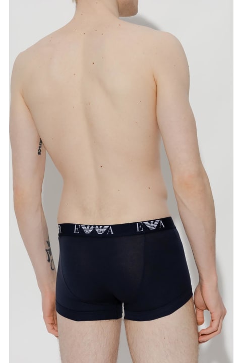 Emporio Armani Underwear for Men Emporio Armani Branded Boxers Two-pack