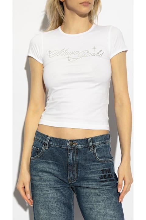 Marc Jacobs for Women Marc Jacobs Charm Logo Shrunken T-shirt