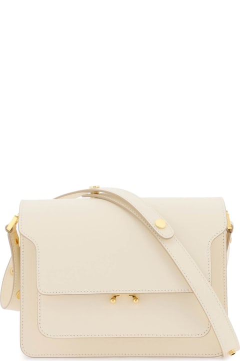 Marni Shoulder Bags for Women Marni White Trunk Medium Bag In Leather