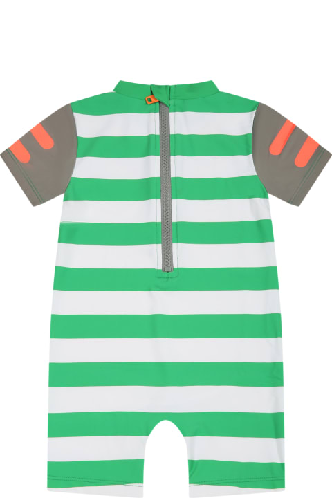 Stella McCartney Kids T-Shirts & Polo Shirts for Baby Girls Stella McCartney Kids Multicolor Romper For Baby Boy With Gecko Print