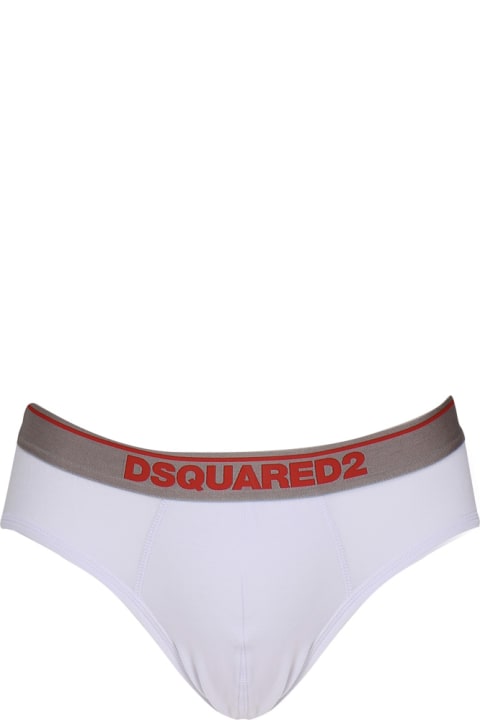 Clothing for Men Dsquared2 Double Underwear Briefs In Stretch Cotton