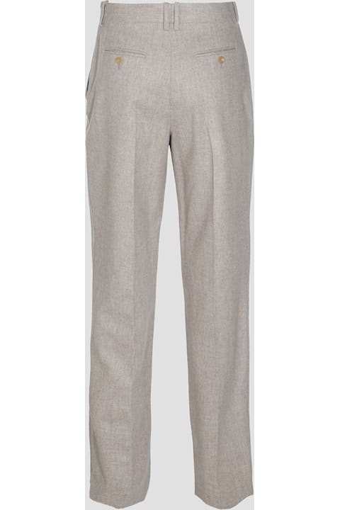 The Row سراويل طويلة وقصيرة لـ السيدات The Row Light Grey Wool Pants