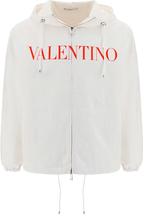 Valentino Men Valentino Cotton Logo Jacket