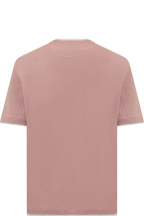 Brunello Cucinelli Clothing for Men Brunello Cucinelli Jersey T-shirt With Ribbed Hem