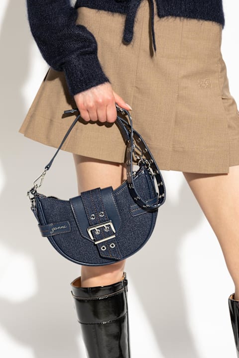 Homeware Ganni Ganni Denim Shoulder Bag