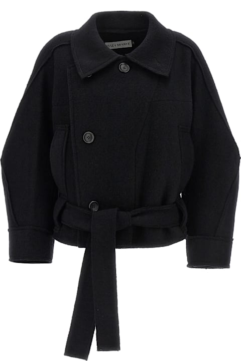 Issey Miyake Coats & Jackets for Women Issey Miyake 'out Of A Cube' Short Coat