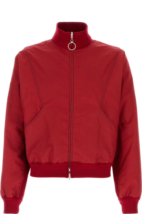 1989 Studio for Women 1989 Studio Red Cotton Bomber Jacket