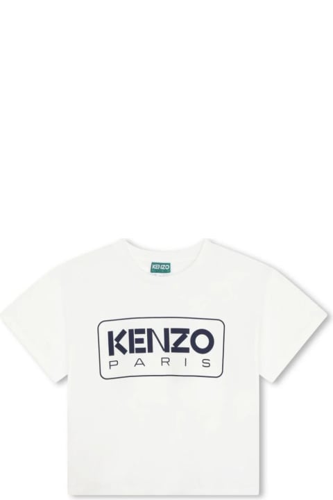 Kenzo Kids T-Shirts & Polo Shirts for Boys Kenzo Kids Kenzo Kids T-shirts And Polos White