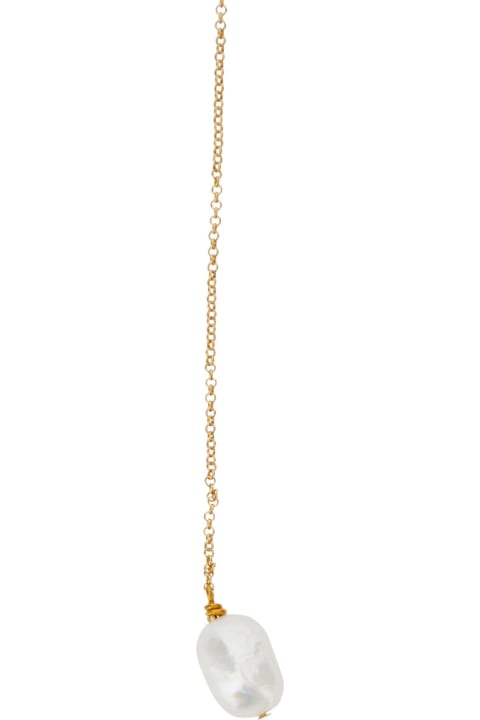 ウィメンズ ネックレス Forte_Forte Gold Tone Necklace With Pearl Detail In Bronze Woman