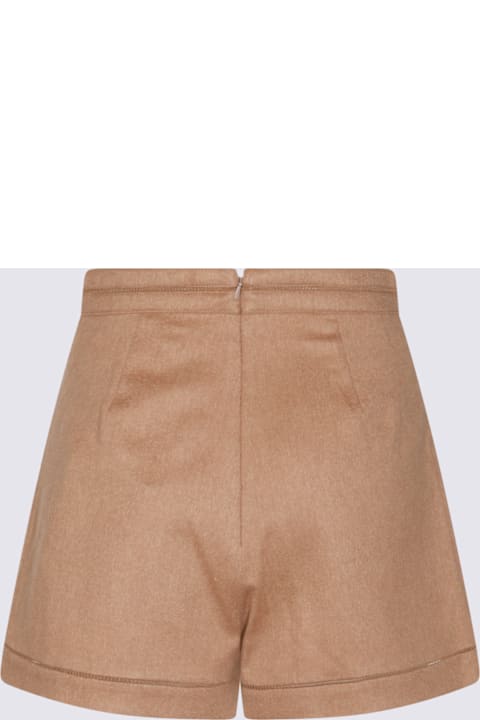 Pants & Shorts for Women Max Mara Camel Wool Shorts