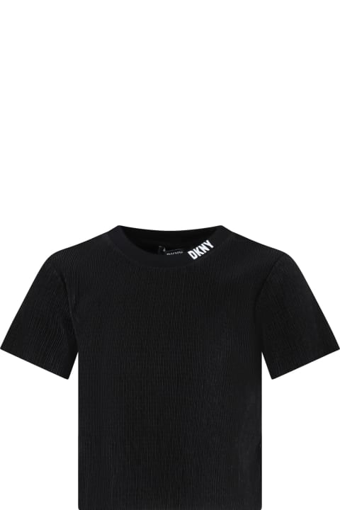 DKNY for Kids DKNY Black T-shirt For Girl