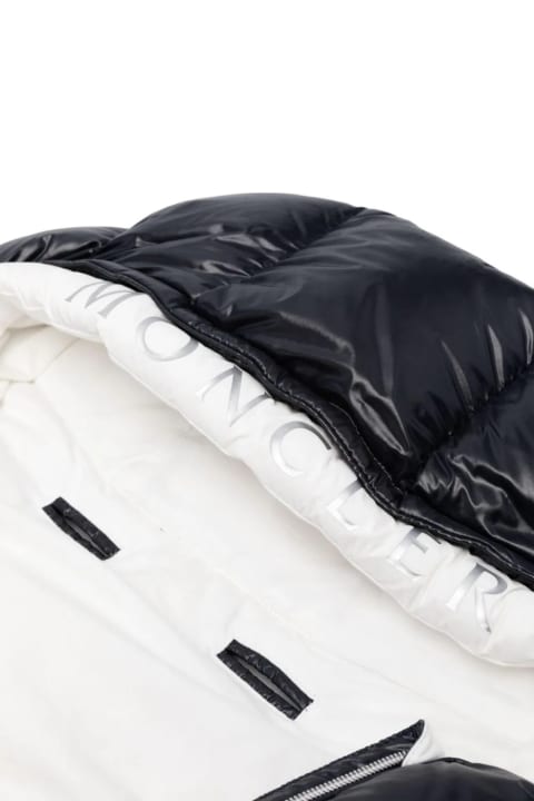 Fashion for Baby Boys Moncler Navy Blue Padded Sleeping Bag