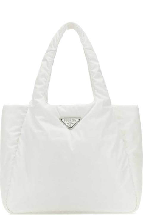 Prada Bags for Women Prada White Re-nylon Handbag