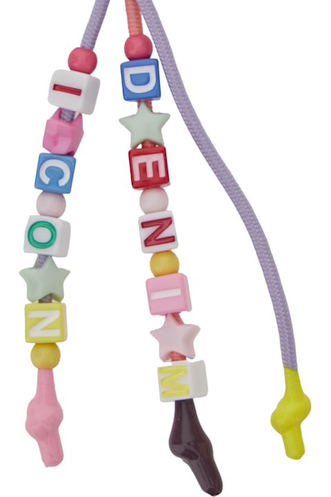 インテリア Icon Denim 'cyrus' Multicolor Keyring With Star Charm And Pendant Beaded Charms In Acetate Man