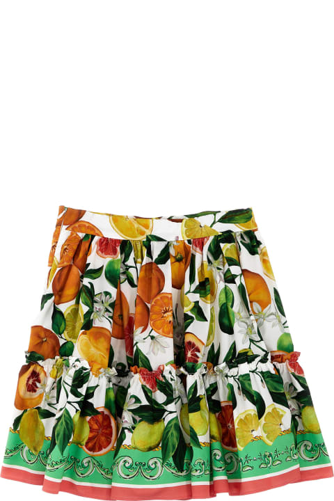 Dolce & Gabbana for Kids Dolce & Gabbana Fruit Print Skirt