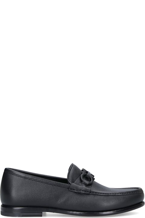 Ferragamo لـ Kids Ferragamo "gancini "loafers