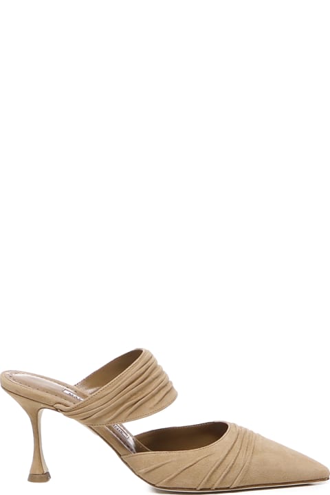 Sandals for Women Manolo Blahnik Circeamu Sabot In Suede