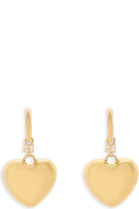 Dolce & Gabbana Earrings for Women Dolce & Gabbana Heart Drop Earrings