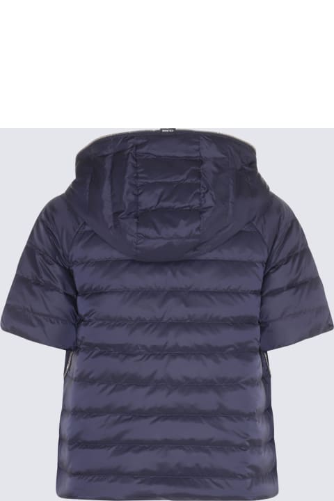 Duvetica for Kids Duvetica Navy Blue And Beige Down Jacket