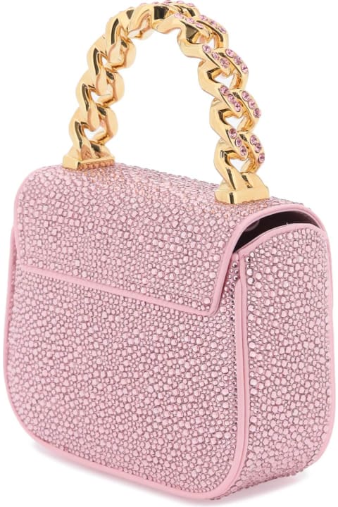 Versace Totes for Women Versace La Medusa Handbag With Crystals